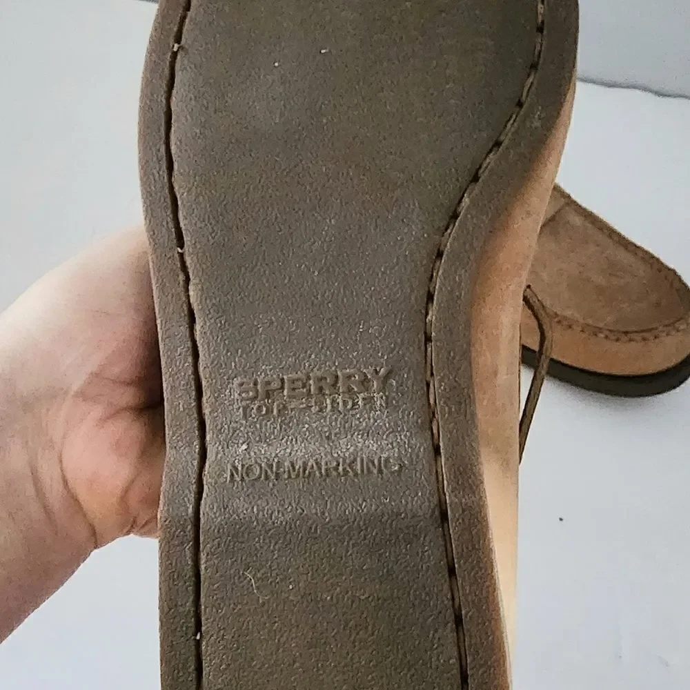 Sperry topsider loafer shoe camel color men's size 8.5